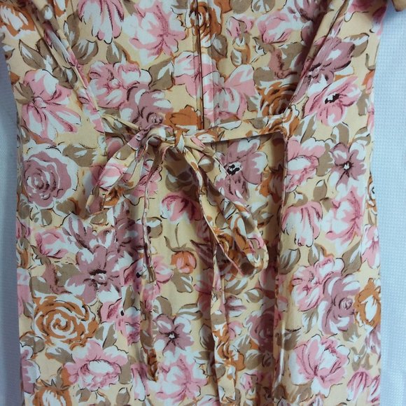 VTG JR Bentley Dress SZ 10 Midi Floral Summer Cott - Picture 8 of 11